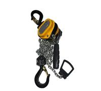 Mini argano a catena da 0,25 tonnellate Capaci Sollevatore manuale portatile per zucca con gancio 1,5 m paranco a manovella per rimorchi Ga e progetti fai da te.