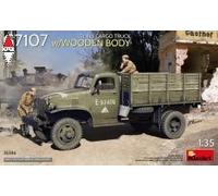1:35 MINIART Chevrolet G7107 1.5T 4X4 Cargo Truck Wooden Body 1945 Kit MA35386