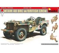 1:35 Miniart Jeep Bantam Brc40 British Crew Military 1940 Kit MA35324 Modellino