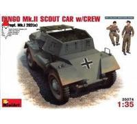 1:35 Miniart Dingo Mk Ii ( Pz.Kpfw.Mk 1 202(E) W/Crew Kit MIN35074 Modellino