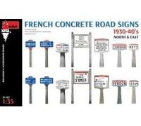 MINI ART 1/35 FRENCH CONCRETE ROAD SIGNS 1930-40S. NORTH AND EAST
