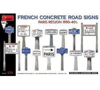 MINI ART 1/35 FRENCH CONCRETE ROAD SIGNS 1930-40S PARIS REGION
