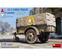 MINI ART 1/35 G-518 US 1T CARGO TRAILER BEN HUR WITH CANVAS