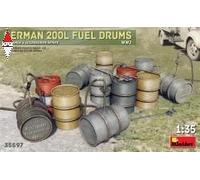 MINI ART 35597 1/35 German 200L Fuel Drums WW2