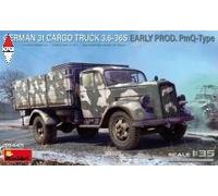 MINI ART 35445 1/35 German 3t Cargo Truck 3,6-36S Early Prod. PmQ-Type