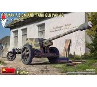 MINI ART 1/35 GERMAN 7.5CM ANTI-TANK GUN PAK 40. EARLY PROD.