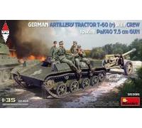 MINI ART 35395 1/35 German Artillery Tractor T-60 (r) w/PaK40 Gun & Crew