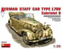 1:35 Miniart German Staff Car Typ 170v. Cabriolet B Kit MIN35107 Modellino