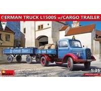 German Truck L1500S W/Cargo Trailer 1:35 Plastic Model Kit MINIART