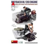MiniArt Kit in plastica 1:35 Maybach HL120 motore per Panzer III/IV con squadra riparazione MIN35331