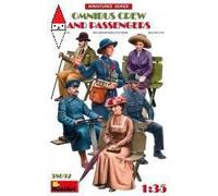 Mini Art 38092 1:35 Figuren Bus-Begleiter/Passagiere (6) - originalgetreue Nachb