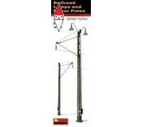 Miniart 35570 - 1/35 Ferrovia Power Poli And Lampade - Nuovo