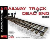 1:35 Miniart RAILWAY TRACK w/ DEAD END. EUROPEAN GAUGE Kit MIN35568 Modellino