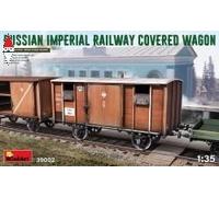 1:35 Miniart Accessories Russian Imperial Railway Covered Wagon Kit MA39002 Mode