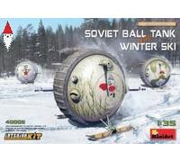 1:35 Miniart Tank Soviet Ball Tank With Winter Ski kit MA40008 Modellino