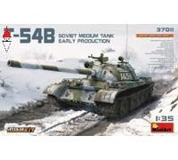T-54b Soviet Medium Tank Early Production W/ Interior Plastic Kit 1:35 Model