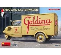 (M) Miniart MT38053 - 1:3 5 Tempo A400 Furgone 3-Wheel Delivery Box Camion Nuovo