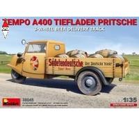 MINI ART 1/35 TEMPO A400 TIEFLADER PRITSCHE 3-WHEEL BEER DELIVERY TRUCK