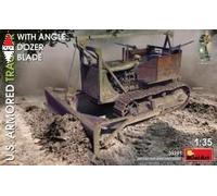 U.S. Armored Tractor With Angle Dozer Blade 1:35 Plastic Model Kit MINIART