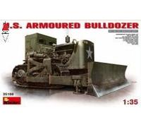 U.S. Armoured Bulldozer Plastic Kit 1:35 Model MINIART