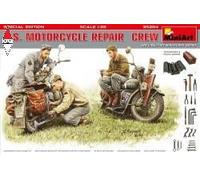 MINI ART 1/35 U.S. MOTORCYCLE REPAIR CREW SPECIAL EDITION