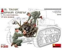 MINI ART 1/35 U.S. TANK REPAIR CREW WITH CONTINENTAL W-670 ENGINE