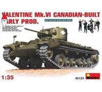 MINI ART 1/35 VALENTINE MK6 CANADIAN - BUILT EARLY PRODUCTION