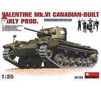 MINI ART 1/35 VALENTINE MK6 CANADIAN - BUILT EARLY PRODUCTION