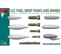 U.S. Fuel Drop Tanks And Bombs 1:48 Plastic Model Kit MINIART