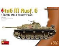 (M) Miniart MT72105 - 1:72 Stug III Ausf. G Prod. März 1943 - Nuovo