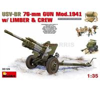 MINI ART 35129 1/35 USV-BR 76-mm Gun Mod.1941 w/Limber & Crew