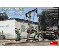 MINI ART 1/35 GERMAN TANKMEN WITH GANTRY CRANE AND MAYBACH HL 120 ENGINE