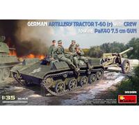 MINI ART 35395 1/35 German Artillery Tractor T-60 (r) w/PaK40 Gun & Crew