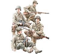 Mini Art 35407 1:35 Set di statuette di fanteria americana (4) Set 1 - riproduzione fedele all'originale, modellismo, kit di costruzione in plastica, fai da te, hobby, incollaggio, modellismo,