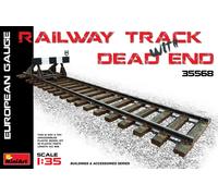1:35 Miniart RAILWAY TRACK w/ DEAD END. EUROPEAN GAUGE Kit MIN35568 Modellino