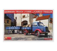 MINI ART 1/35 GERMAN TRUCK L1500S W/CARGO TRAILER