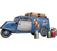 1:35 MINIART Tempo A400 Lieferwagen 3-Wheels Milk Delivery Van 1962 Kit MA38057