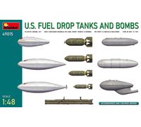 U.S. Fuel Drop Tanks And Bombs 1:48 Plastic Model Kit MINIART