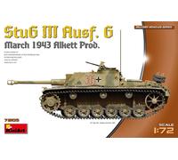 (M) Miniart MT72105 - 1:72 Stug III Ausf. G Prod. März 1943 - Nuovo