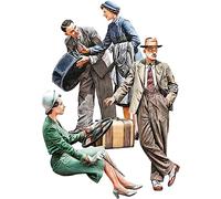 MiniArt Kit modellismo 38017 1:35 Figurini viaggiatori auto 1930-40 (4) Non verniciato