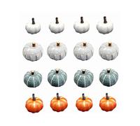 Mini Artificial Pumpkins, Foam Harvest Decorations, Fall Festival Ornaments, Multicolor 16Pcs Set, Perfect for Thanksgiving Table Decor