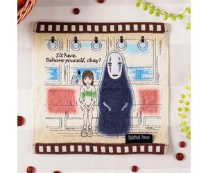 Mini asciugamano Japan Studio Ghibli Spirited Away in cotone "Film No Face" 2...
