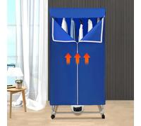 Mini asciugatrice portatile asciugatrice elettrica per appartamenti con 1200-1500 Watt di potenza e PTC riscaldamento a cinque strati, per case, appartamenti, dormitori, roulotte blu