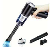 Mini Aspirapolvere per Auto Senza Filo Ricaricabile con USB, Aspirabriciole Portatile, (Potente 120W, 6000Pa, 7.4V), Nero