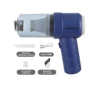 Mini aspiratore 2 in 1 senza fili blu