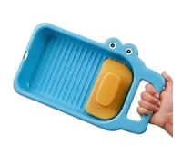 Mini Asse Da Lavaggio - Tappetino Per Bucato In Portatile | Lavaggio A Mano Per Bambini, Manuale, Interattivo, Multifunzionale, Portatile, Per Viaggi In Dormitorio, Campeggio, Scuola A Cas