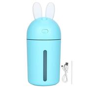 Mini Atmosphere Humidifier for Bedroom & Office | 200ml USB Desktop Humidifier with 3 - Hour Timer & Night Lamp | Nano Mist for Dry Skin/Plants/Dry Atmosphere (Blu)