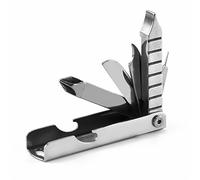 Mini attrezzo multiuso 8 in 1 pieghevole multifunzione in acciaio inox multifunzione portachiavi piccolo cacciavite multiutensile portatile
