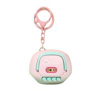 Mini Audio Recording Keychain - Cartoon Style Voice Device, 6x4.6cm Hidden Recorder for Listening, Lightweight Gadget with Easy Playback Function, Travel Accessory, Note-Taking Tool for College