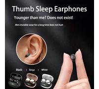 Mini auricolari TWS invisibili per il sonno, cuffie Bluetooth senza fili con display LED della batteria, ultra morbidi per dormire di lato e sport, adatti per tutti gli smartphone nero,Bianco,CachiFum